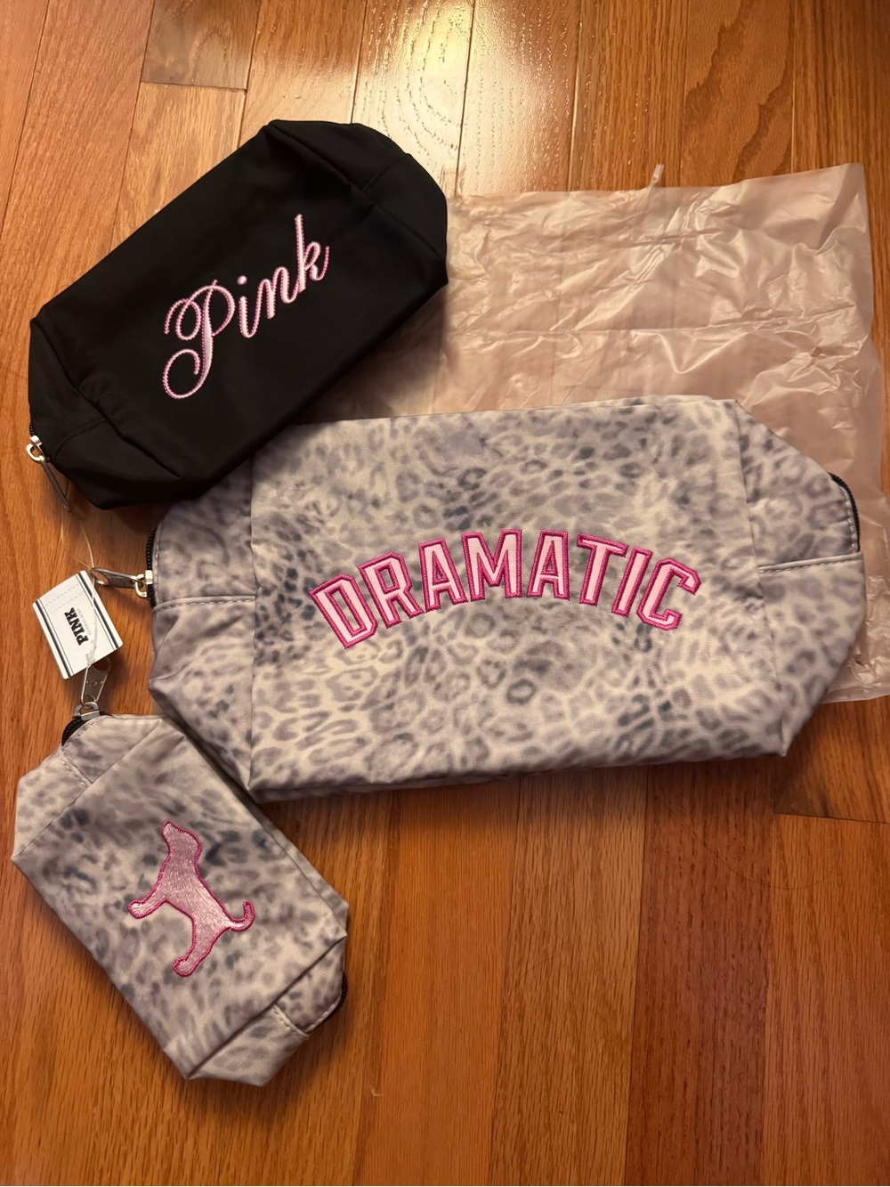 Victorias Secret PINK Trio Makeup Bag Bundle